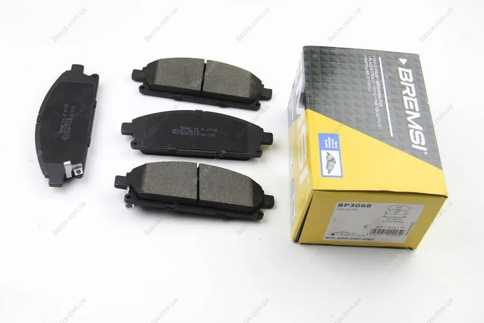 Передні тормозні (гальмівні) колодки Bremsi BP3068 (фото 1)
