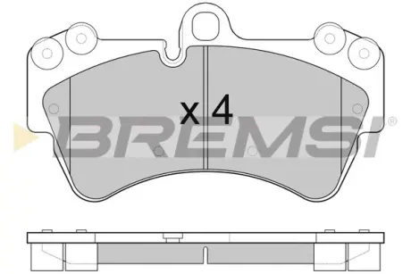 Передние тормозные колодки bremsi BP3099
