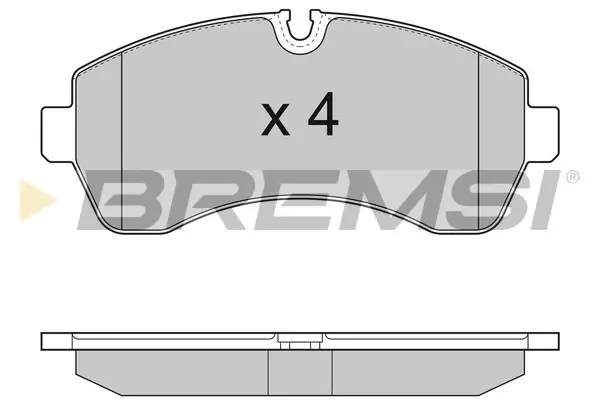 Передні тормозні (гальмівні) колодки Bremsi BP3290 (фото 1)