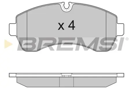 Передні тормозні (гальмівні) колодки Bremsi BP3290