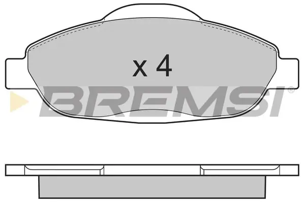 Передние тормозные колодки bremsi BP3364
