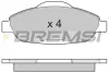 Передние тормозные колодки bremsi BP3364