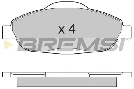 Передние тормозные колодки bremsi BP3364