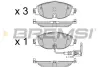 Колодки ручного (стоячого) тормоза bremsi BP3516