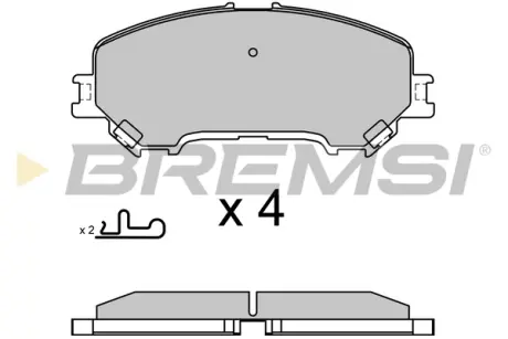Передні тормозні (гальмівні) колодки Bremsi BP3629