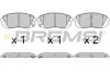 Передні тормозні (гальмівні) колодки Bremsi BP3754 (фото 1)