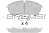 Передние тормозные колодки bremsi BP3846