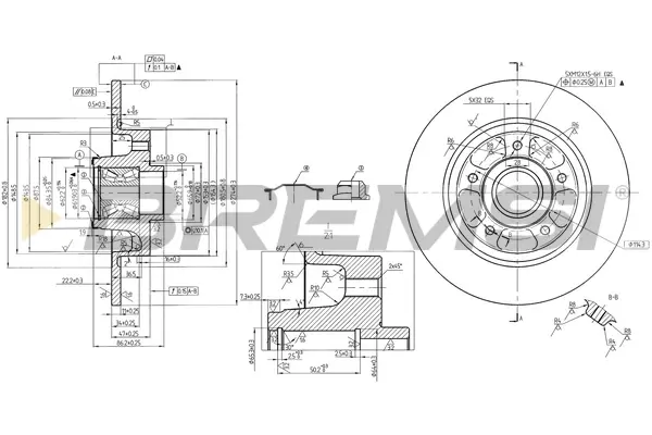 Тормозной диск bremsi CD7731S