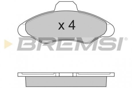 Передние тормозные колодки bremsi BP2462