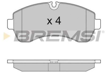 Передние тормозные колодки bremsi BP3290
