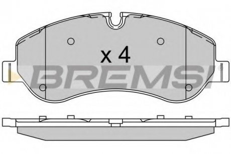 Передні тормозні (гальмівні) колодки bremsi BP3525