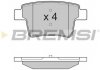 Задні тормозні (гальмівні) колодки bremsi BP3266