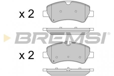 Задні тормозні (гальмівні) колодки bremsi BP3526