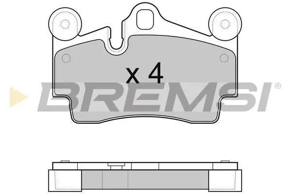 Задние тормозные колодки bremsi BP3097