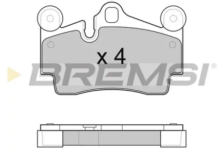 Задние тормозные колодки bremsi BP3097 Ауди Q7