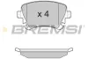 Задні тормозні (гальмівні) колодки Bremsi BP3130 (фото 1)