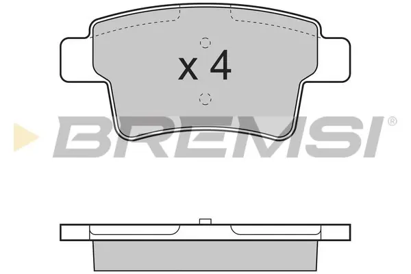 Задние тормозные колодки bremsi BP3331