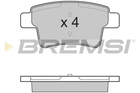 Задние тормозные колодки bremsi BP3331