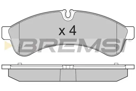 Задні тормозні (гальмівні) колодки Bremsi BP3365