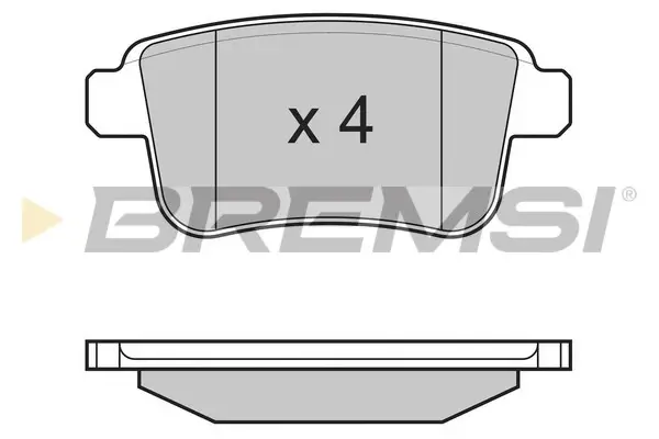 Задние тормозные колодки bremsi BP3368