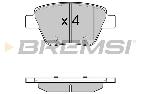 Задні тормозні (гальмівні) колодки Bremsi BP3429 (фото 1)