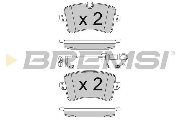 Задние тормозные колодки bremsi BP3493