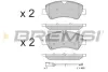 Задние тормозные колодки bremsi BP3526