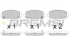 Задние тормозные колодки bremsi BP3818