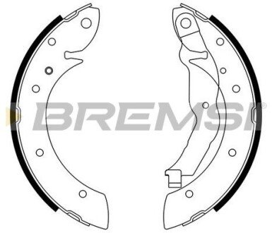 Задні тормозні (гальмівні) колодки bremsi GF0077