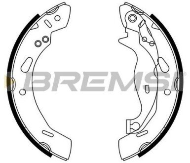 Задние тормозные колодки bremsi GF0249