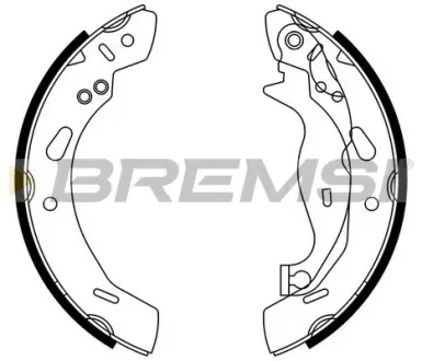 Задние тормозные колодки bremsi GF0249 Форд Fiesta 6