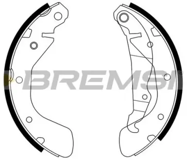 Задние тормозные колодки bremsi GF0354