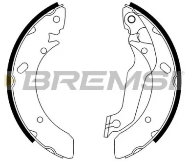 Задние тормозные колодки bremsi GF0733