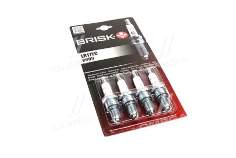 Свiча запалювання Silver ГАЗ, УАЗ, DAEWOO, VW, Opel, Honda (зазор 0,7) з резистором brisk LR17YC на Рено 11