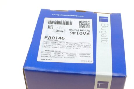 DB Помпа воды OM602/603 W124/201/BUSOM605/606 W202/210 bugatti PA0146