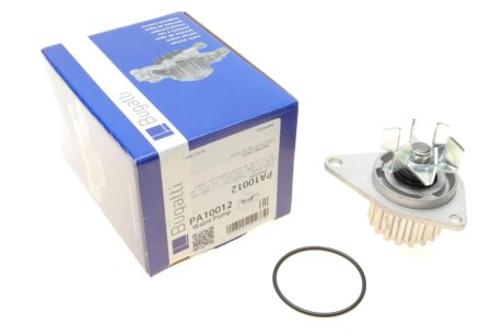 PEUGEOT Помпа воды 206, 306, 307 1.4, FIAT Fiorino Qubo 1.4, CITROEN Bberlingo 96-, C3 bugatti PA10012 на Ситроен С3