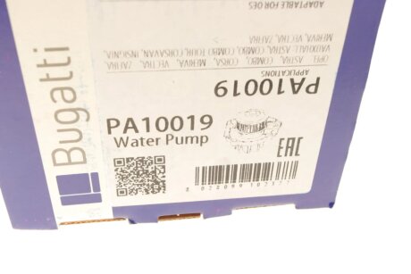 OPEL Помпа воды Astra G, Vectra B/C 95- bugatti PA10019
