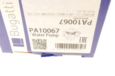 MITSUBISHI Помпа воды Lancer 1.6 03- bugatti PA10067