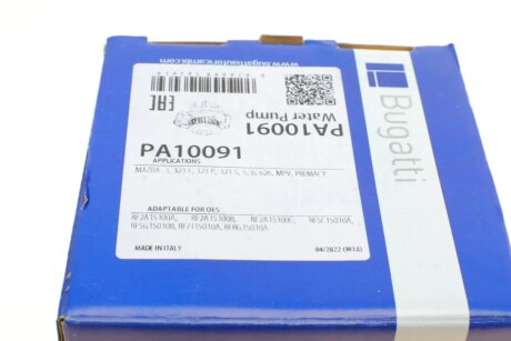 Помпа воды MAZDA 3/5/6/323/626/Premacy,MPV bugatti PA10091