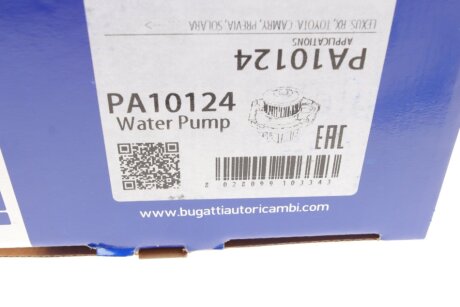 TOYOTA Помпа воды Camry 3.0 96- bugatti PA10124