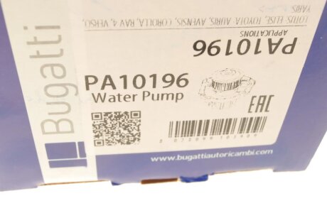 TOYOTA Помпа воды Auris,Avensis,Rav 4 07- bugatti PA10196