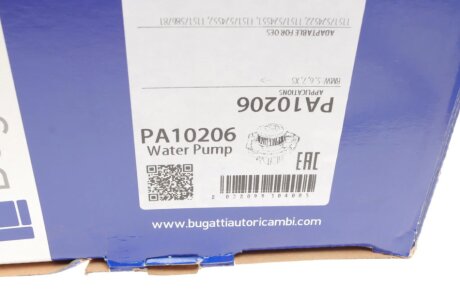 BMW Помпа воды E60,65,E53 X5 3.5/4.4/4.8 01- bugatti PA10206