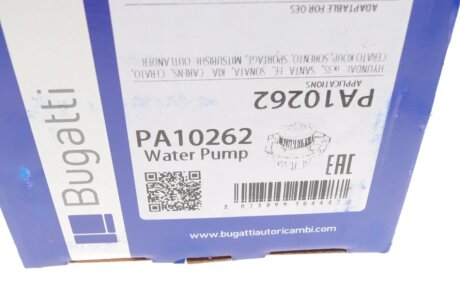 CITROEN Помпа воды C-Crosser,Mitsubishi Outlander,Lancer bugatti PA10262