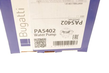 BMW Помпа воды 316i-318i 90- /518i 91- 518i 91-95 bugatti PA5402