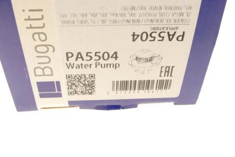PEUGEOT Помпа воды 106 205 309 / CITROEN SAXO XSARA 1,4 bugatti PA5504