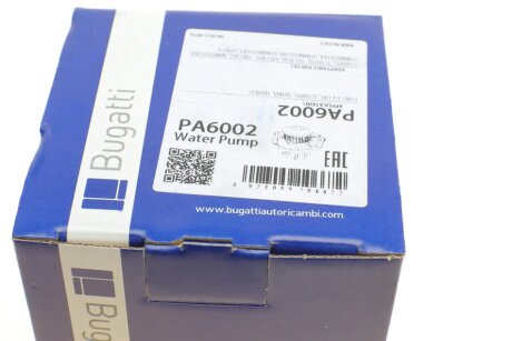 FORD Помпа воды Sierra 87-, Scorpio 2.0 86-, bugatti PA6002