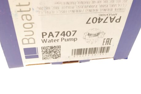 PEUGEOT Помпа воды 106 1.6I 16V 96- bugatti PA7407