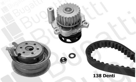 AUDI К-т ГРМ (помпа+рем.+ролик+крепление) 1,6 A3/A4 VW Golf IV 1,6/2,0Skoda 1,6/2,0 Seat bugatti KBU5113A на Шкода Суперб 1