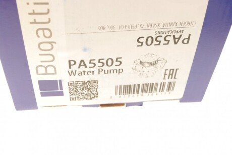 CITROEN Помпа воды BX 87-,XANTIA,ZX bugatti PA5505