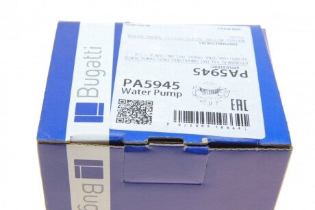 FIAT Помпа воды UNO 45 1.0 85-,TIPO 1.1 93- bugatti PA5945